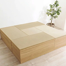 和の落ち着きと収納力を兼ね備えた 畳付き収納スツール ハイタイプ 幅60cm