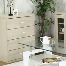 優しい木目調の色合い ホワイトウォッシュ チェスト
