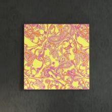[30×30]リビングにも客間にもぴったり ペイズリー柄のファブリックボード