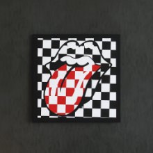 [30×30]カジュアルから大人まで ローリング・ストーンズのファブリックパネル