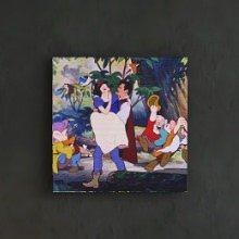 [30×30]王子様との一場面 白雪姫のアートパネル ディズニープリンセス