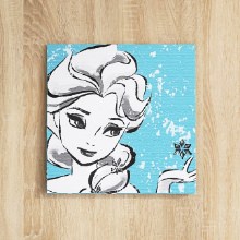 [30×30] エルサのアートパネル アナと雪の女王 ディズニープリンセス
