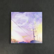 [30×30]幻想的な色使いが魅力 花と街並みのアートボード