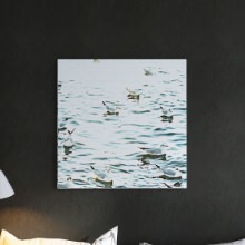 味のある写真のアートでお部屋にワンポイント 秦義之のファブリックパネル/水面