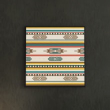 [30×30] 壁掛けインテリアにファブリックパネル/ネイティブパターン