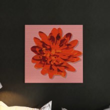 華やかな雰囲気が特徴的なインテリア 花モチーフのインテリアパネル