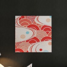 1.5cmの厚みが感じさせるアートな雰囲気 ジャパンモダンのファブリックパネル