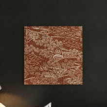 落ち着いた印象を与えてくれる 着物柄のアートパネル