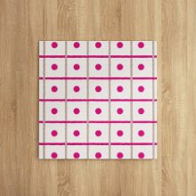 お部屋に可愛く優しい印象を与えるインテリア チェックのアートパネル