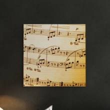 音楽の雰囲気を感じるお部屋にぴったり 楽譜モチーフのインテリアパネル