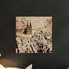 セピア調のアートフォトが落ち着きのある空間を演出する 風景写真のインテリアパネル