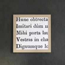[30×30]シンプルでお洒落 タイポグラフのモノクロ・インテリアパネル