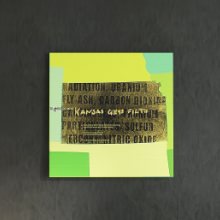 [30×30]お部屋に個性を タイポグラフの壁掛け/ファブリックパネル