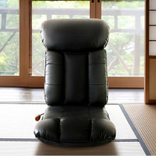 やわらかく耐久性に優れた 日本製スーパーソフトレザー座椅子