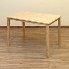 ナチュラルな木目とスリムなシンプルデザイン ダイニングテーブル 110×70cm