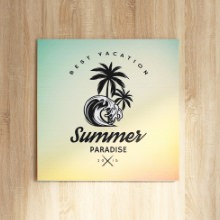 [30×30] グラデーションが美しい 夏を感じるアートパネル