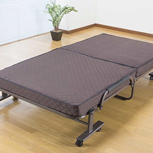 ワンルームや子供部屋に便利な コンパクト折りたたみベッド (ショート丈シングル)