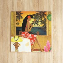 ハワイの海風を感じられるようなインテリアに HILO KUMEの壁掛けアート