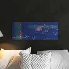 [30×78.5] 引き込まれそうなアート ジャパンデザインのファブリックパネル