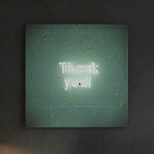 おしゃれな Thank youのファブリックパネル