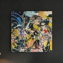 クールな色味の本格アートが楽しめる ポップアートのアートパネル