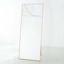シンプルが心地良い スリムフレームスタンドミラー (60×153cm)