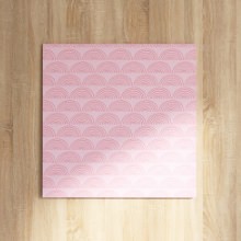 柔らかな色合いの幾何学模様が目をひく 北欧のファブリックボード