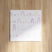 淡い色合いの線画がかわいらしい 北欧の壁掛けアート