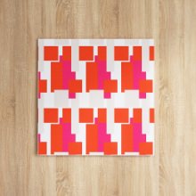 ビビッドな色がお部屋の主役になる 幾何学模様の壁掛けアート