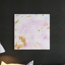 まるで絵画のようなペイントが モダンなファブリックパネル