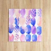 お花のような色合いがとても美しい 幾何学模様のアートパネル