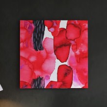 鮮やかな色が魅力的な 幾何学模様のファブリックボード