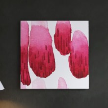 お洒落な小物を合わせやすい鮮やかな柄 幾何学模様のファブリックボード