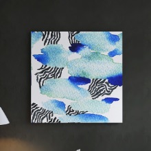 どこにでも簡単に飾れるしっかり絵画な 幾何学模様の壁掛けアート