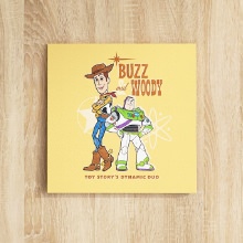 30×30] バズのポスター風デザイン トイ・ストーリーのアートパネルの