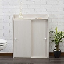 スリムな見た目と裏腹に収納力抜群 薄型トイレラック