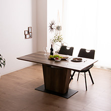 モコふわチェアが優しい印象 伸長式ダイニングテーブル + チェア4脚 5点セット