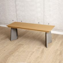 洗練されたスタイリッシュさをプラス 幅110cm ベンチ