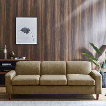 どんな空間にも合う シンプルデザインソファ 3人掛け カフェ