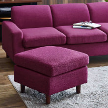 どんな空間にも合う シンプルデザインソファ スツール ピンク