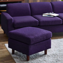 どんな空間にも合う シンプルデザインソファ スツール バイオレット