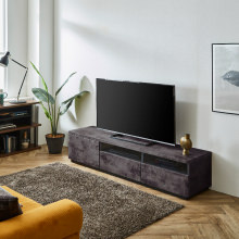 セラミック調デザインテレビボード 幅170cm ブラック