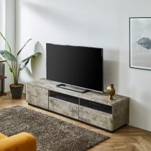 セラミック調デザインテレビボード 幅160cm グレー