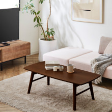 どんなお部屋にも合わせやすい 折りたたみセンターテーブル ブラウン