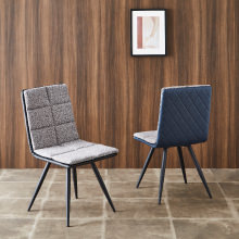 上質な空間を演出 伸縮式ダイニング5点セット ダイニングチェア単品 ネイビー