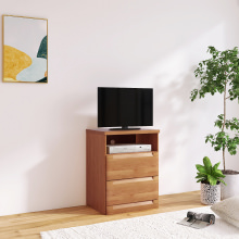 美しく快適な アルダー材テレビボード ミドルタイプ・幅60 (ナチュラル)