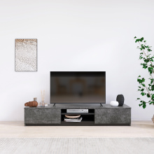 デザインと機能性を兼ね備えた テレビボード 幅180cm (グレー)