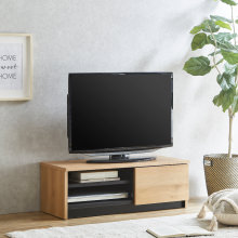 デザインと機能性を兼ね備えた テレビボード 幅90cm (ナチュラル)