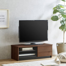 デザインと機能性を兼ね備えた テレビボード 幅90cm (ブラウン)