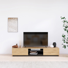デザインと機能性を兼ね備えた テレビボード 幅180cm (ナチュラル)